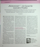 Vorschauseite 1: Rückenwind+“ - ein Garant für innovative Projekte
