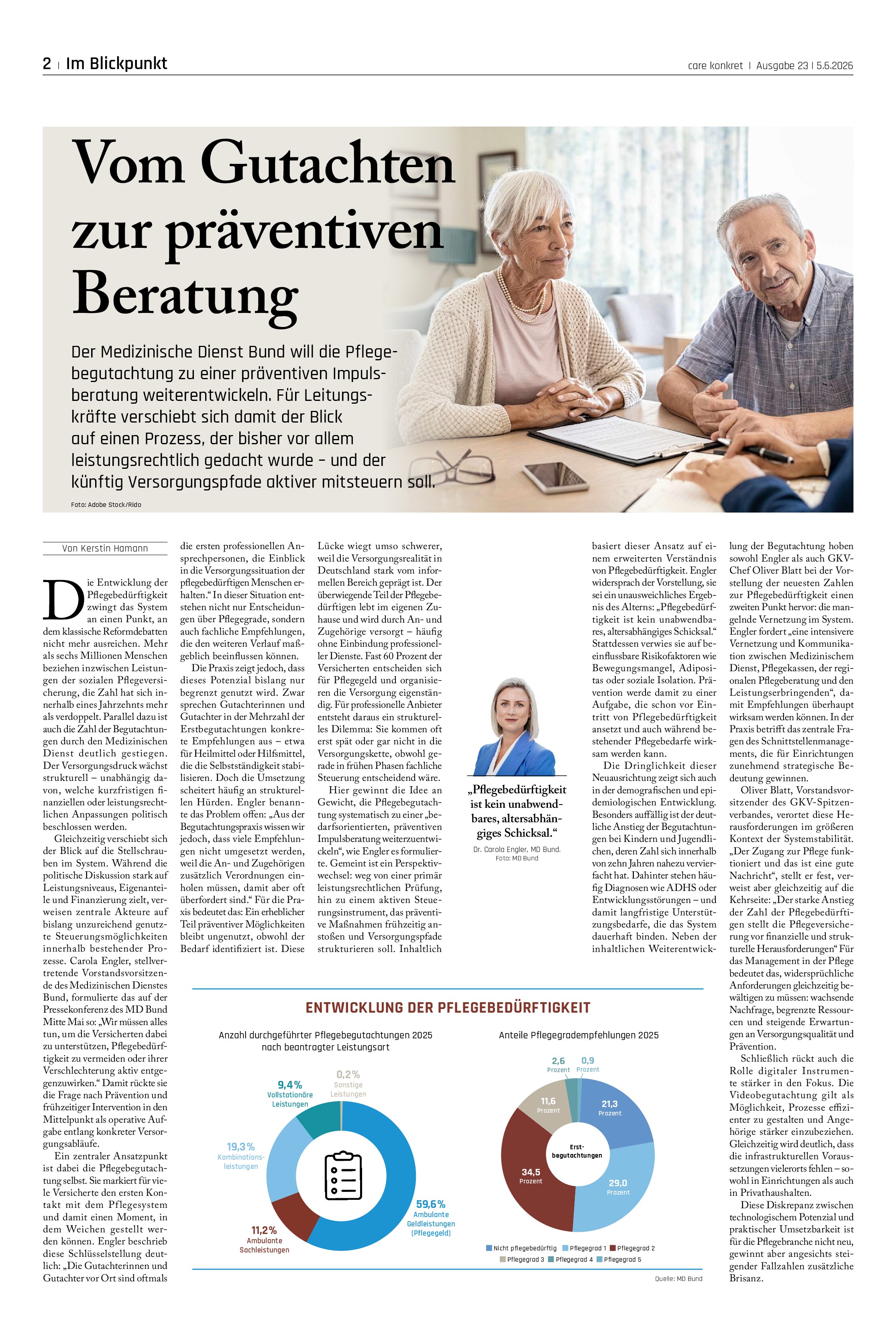 Vorschauseite 1: Vom Gutachten zur präventiven Beratung