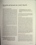 Vorschauseite 1: Aktualität und Dynamik des „Sorge-Begriffs“