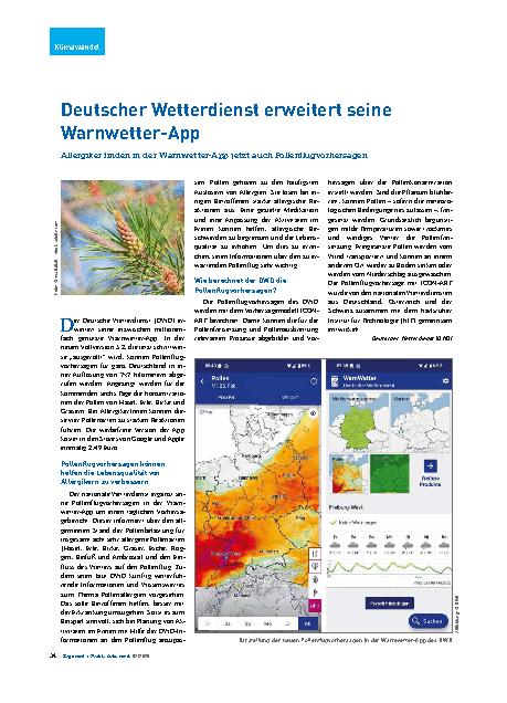 Vorschauseite 1: Deutscher Wetterdienst erweitert seine Warnwetter-App