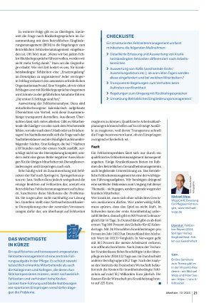 Vorschauseite 4: Wie Sie Fehlzeiten besser managen