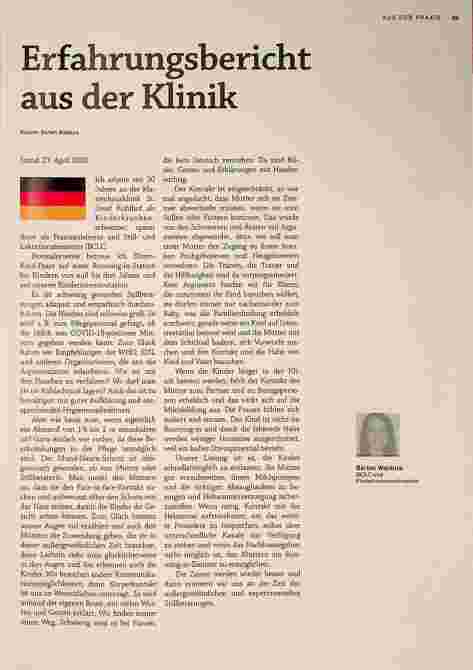 Vorschauseite 1: Erfahrungsbericht aus der Klinik