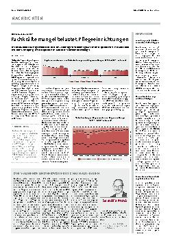 Vorschauseite 1: Fachkräftemangel belastet Pflegeeinrichtungen