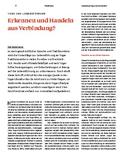 Vorschauseite 1: Erkennen und Handeln aus Verbindung?