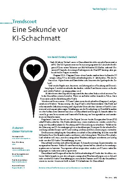 Vorschauseite 1: Eine Sekunde vor KI-Schachmatt