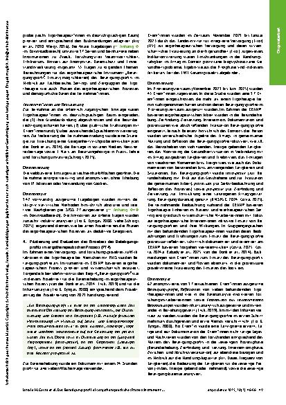 Vorschauseite 4: Das Betätigungsprofil als ergotherapeutisches Prozessinstrument: Potenziale für Praxis, Forschung und Entwicklung
