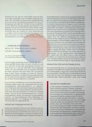 Vorschauseite 2: Therapieoptionen bei Vorhofflimmern Schutz vor Komplikationen