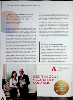 Vorschauseite 3: Therapieoptionen bei Vorhofflimmern Schutz vor Komplikationen