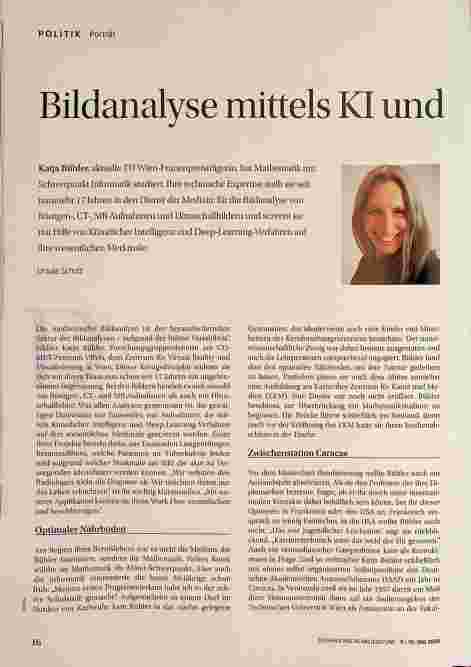 Vorschauseite 1: Bildanalyse mittels KI und Deep Learning Verfahren