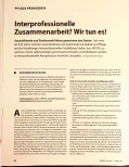 Vorschauseite 1: Interprofessionelle Zusammenarbeit? Wir tun es!