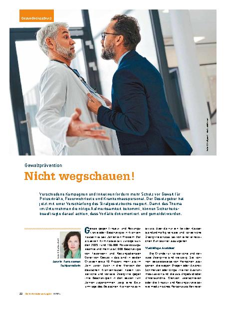 Vorschauseite 1: Gewaltprävention: Nicht wegschauen!