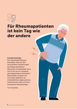 Vorschauseite 1: Für Rheumapatienten ist kein Tag wie der andere