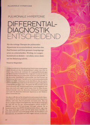 Vorschauseite 1: Pulmonale Hypertonie Differential-Diagnostik entscheidend
