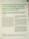 Vorschauseite 1: Empfehlungen des Deutschen Vereins zur Fortschreibung der Pauschalbeträge in der Vollzeitpflege (§§ 33, 39 SGB VIII) für das Jahr 2022
