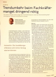 Vorschauseite 1: Trendumkehr beim Fachkräftemangel dringend nötig