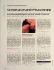 Vorschauseite 1: Geringer Nutzen, große Verunsicherung