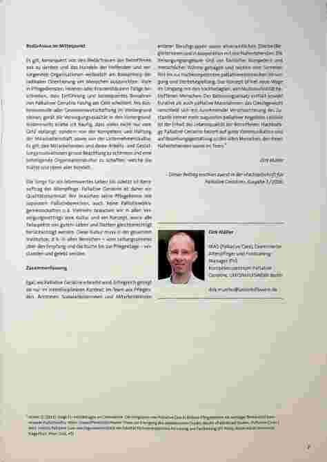 Vorschauseite 2: Was bedeutet für mich Palliative Geriatrie?