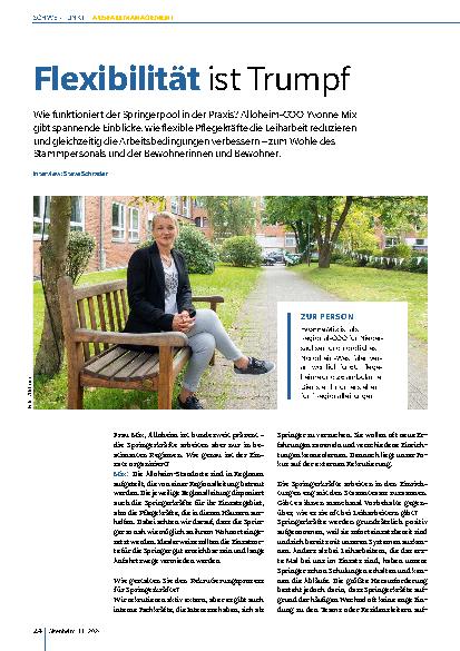 Vorschauseite 1: Flexibilität ist Trumpf