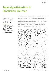Vorschauseite 1: Jugendpartizipation in ländlichen Räumen