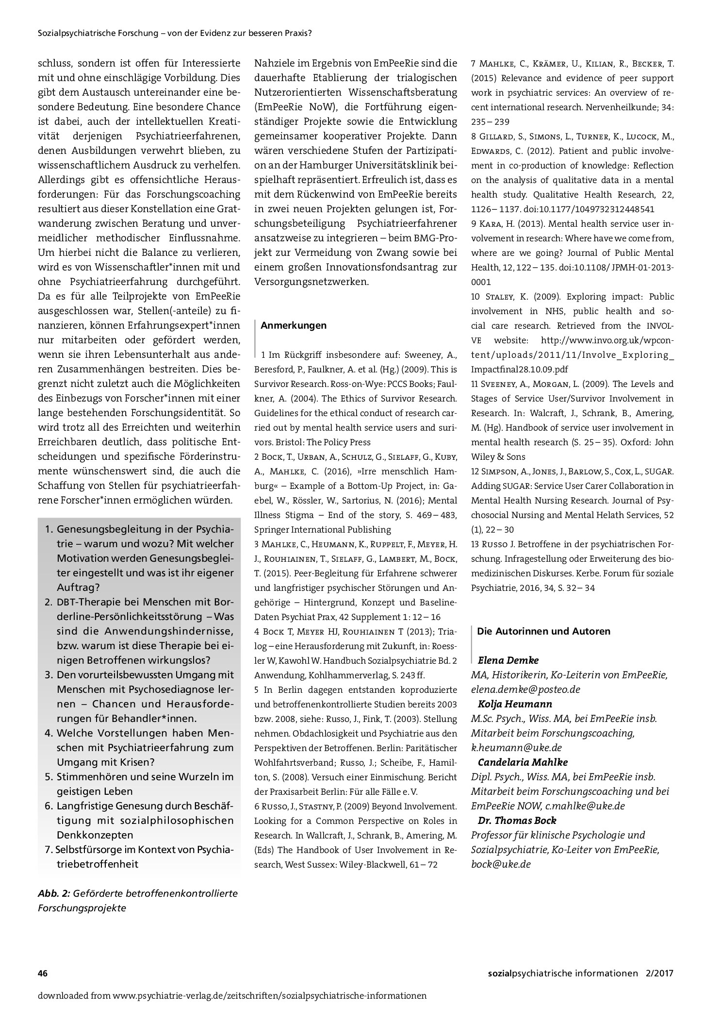 Vorschauseite 4: EmPeeRie – Empower peers to research. Vorstellung eines Hamburger Projekts zur Förderung von partizipativer und betroffenenkontrollierter Forschung