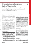 Vorschauseite 1: Herausfordernde Emotionen in den Pflegeberufen: Handlungsempfehlungen zur curricularen Einbettung des Umgangs mit Angst und Ekel in den Pflegeberufen.