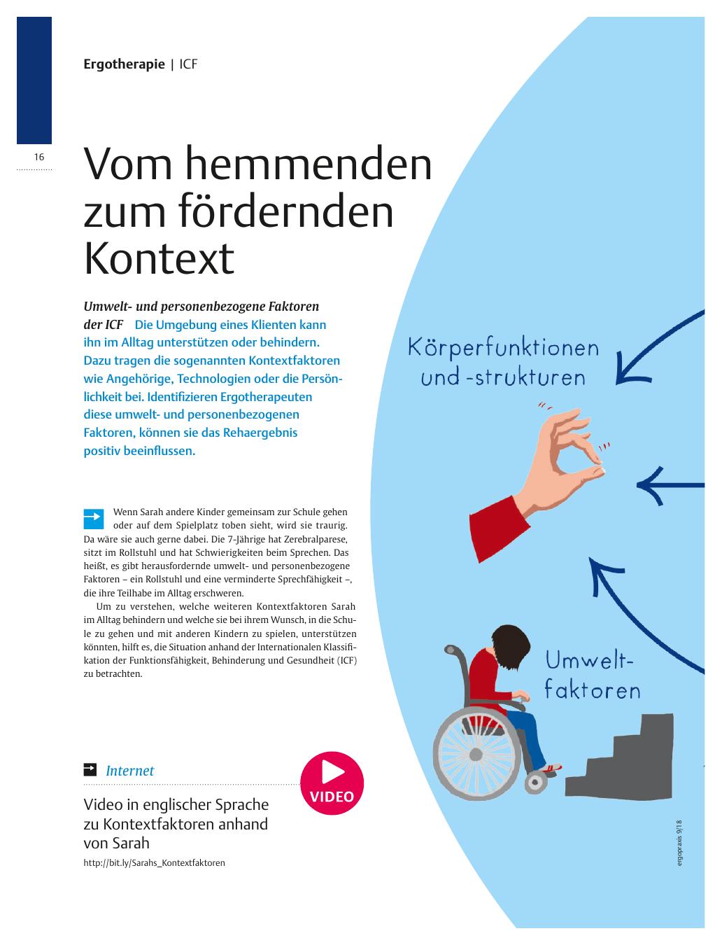 Vorschauseite 1: Umweltund personenbezogene Faktoren der ICF – Vom hemmenden zum fördernden Kontext