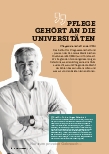 Vorschauseite 1: Pflege gehört an die Universitäten.