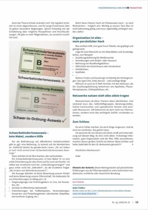 Vorschauseite 3: Eine Elternperspektive auf Volljährigkeit, Abschiede und strukturelle Brüche in Pflege und Versorgung