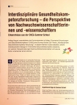 Vorschauseite 1: DING Interdisziplinäre Gesundheitskompetenzforschung - die Perspektive von Nachwuchswissenschaftlerinnen und -Wissenschaftlern