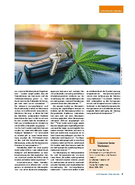 Vorschauseite 4: Cannabis und Fahreignung