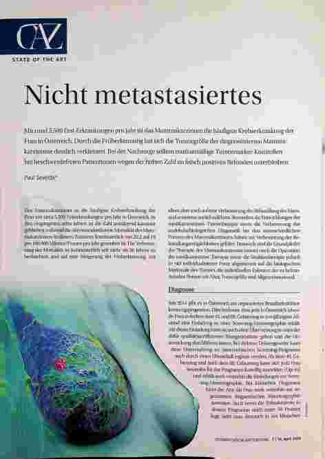 Vorschauseite 1: Nicht metastasiertes Mammakarzinom