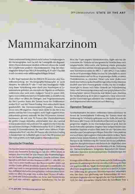 Vorschauseite 2: Nicht metastasiertes Mammakarzinom