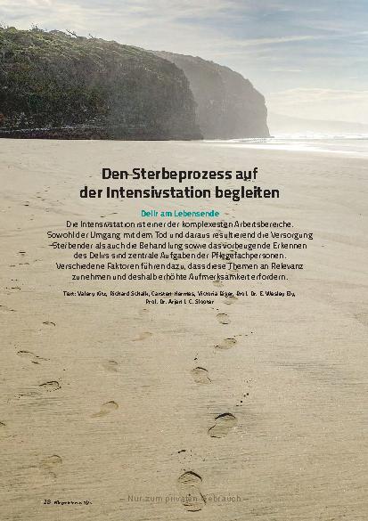 Vorschauseite 1: Den Sterbeprozess auf der Intensivstation begleiten