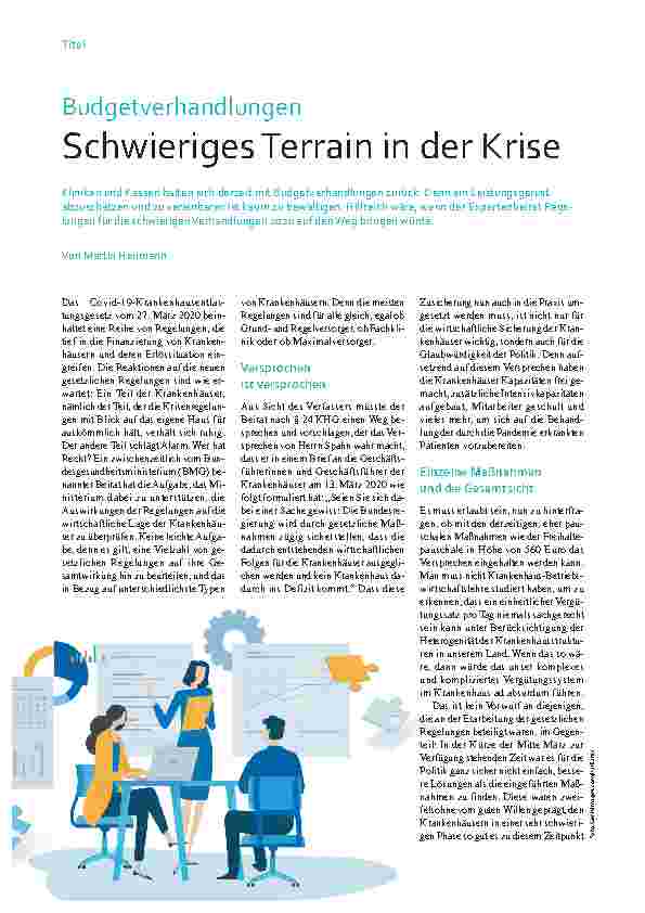 Vorschauseite 1: Budgetverhandlungen: Schwieriges Terrain in der Krise