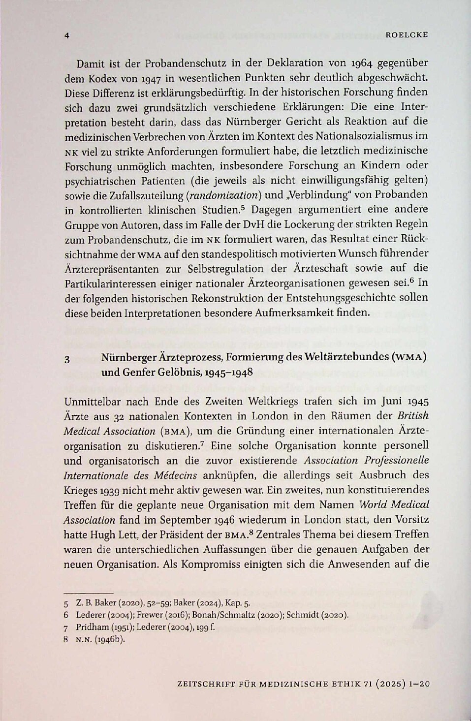Vorschauseite 4: Forschungsethik, Standesinteressen, Ökonomie: Zur Vorgeschichte der Deklaration von Helsinki