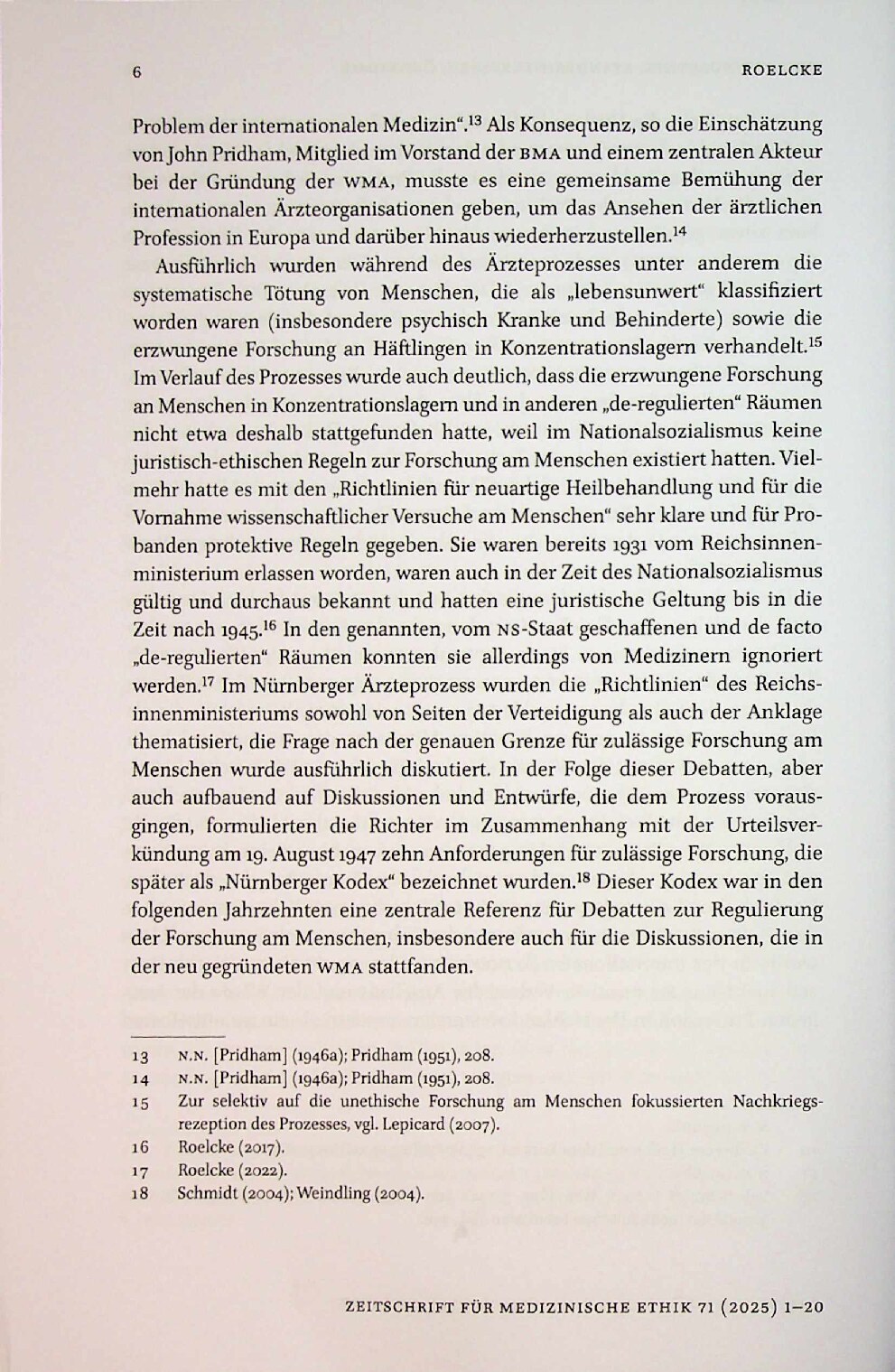 Vorschauseite 6: Forschungsethik, Standesinteressen, Ökonomie: Zur Vorgeschichte der Deklaration von Helsinki