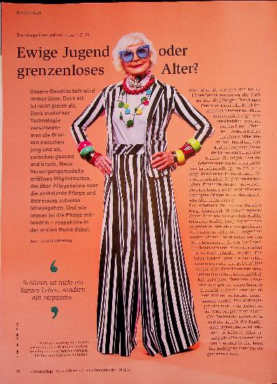 Vorschauseite 1: Ewige Jugend oder grenzenloses Alter?