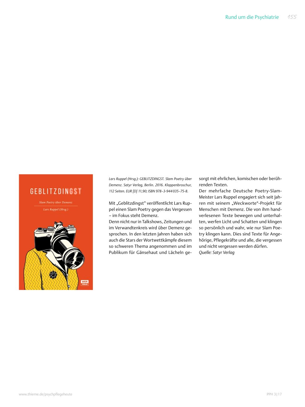 Vorschauseite 1: Buchtipp: GEBLITZDINGST