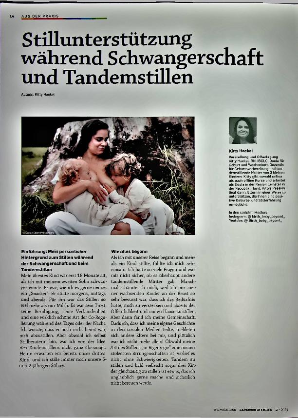 Vorschauseite 1: Stillunterstützung ~ während Schwangerschaft und Tandemstillen
