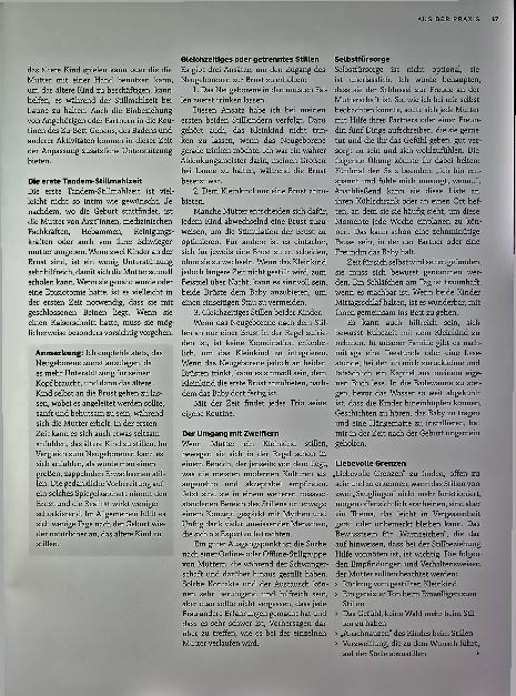 Vorschauseite 4: Stillunterstützung ~ während Schwangerschaft und Tandemstillen