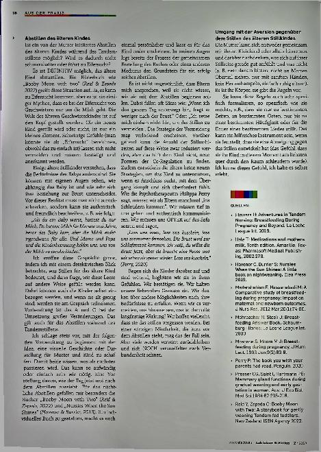 Vorschauseite 5: Stillunterstützung ~ während Schwangerschaft und Tandemstillen