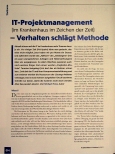 Vorschauseite 1: IT-Projektmanagement im Krankenhaus im Zeichen der Zeit - Verhalten schlägt Methode