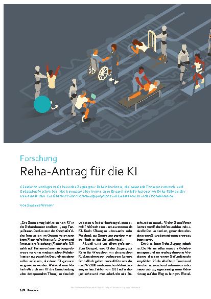 Vorschauseite 1: Forschung Reha-Antrag für die KI