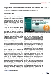 Vorschauseite 1: Digitales Anwenderforum für Bibliotheken 2022