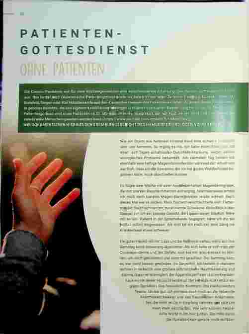 Vorschauseite 1: PATIENTENGOTTESDIENST ohne Patienten