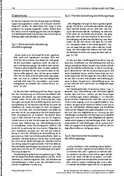 Vorschauseite 4: Gestaltung von individuellen Bildungsund Karrierewegen in der Pflege Perspektiven in der Praxis