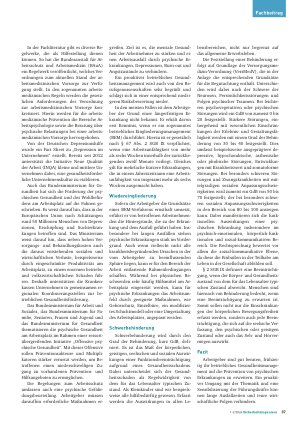 Vorschauseite 2: Prävention vor psychischen Erkrankungen Empfehlungen für Arbeitgeber