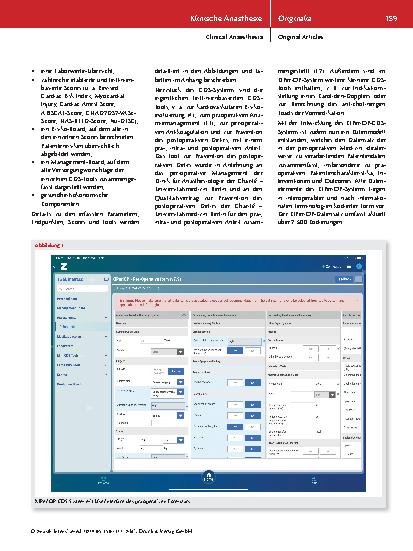 Vorschauseite 4: KI-augmentierte perioperative klinische Entscheidungsunterstützung (KIPeriOP) – Studiendesign und erste Zwischenergebnisse