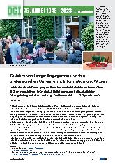 Vorschauseite 1: 75 Jahre und länger Engagement für den professionellen Umgang mit Information und Wissen