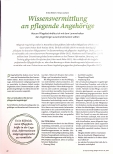 Vorschauseite 1: Wissensvermittlung an pflegende Angehörige